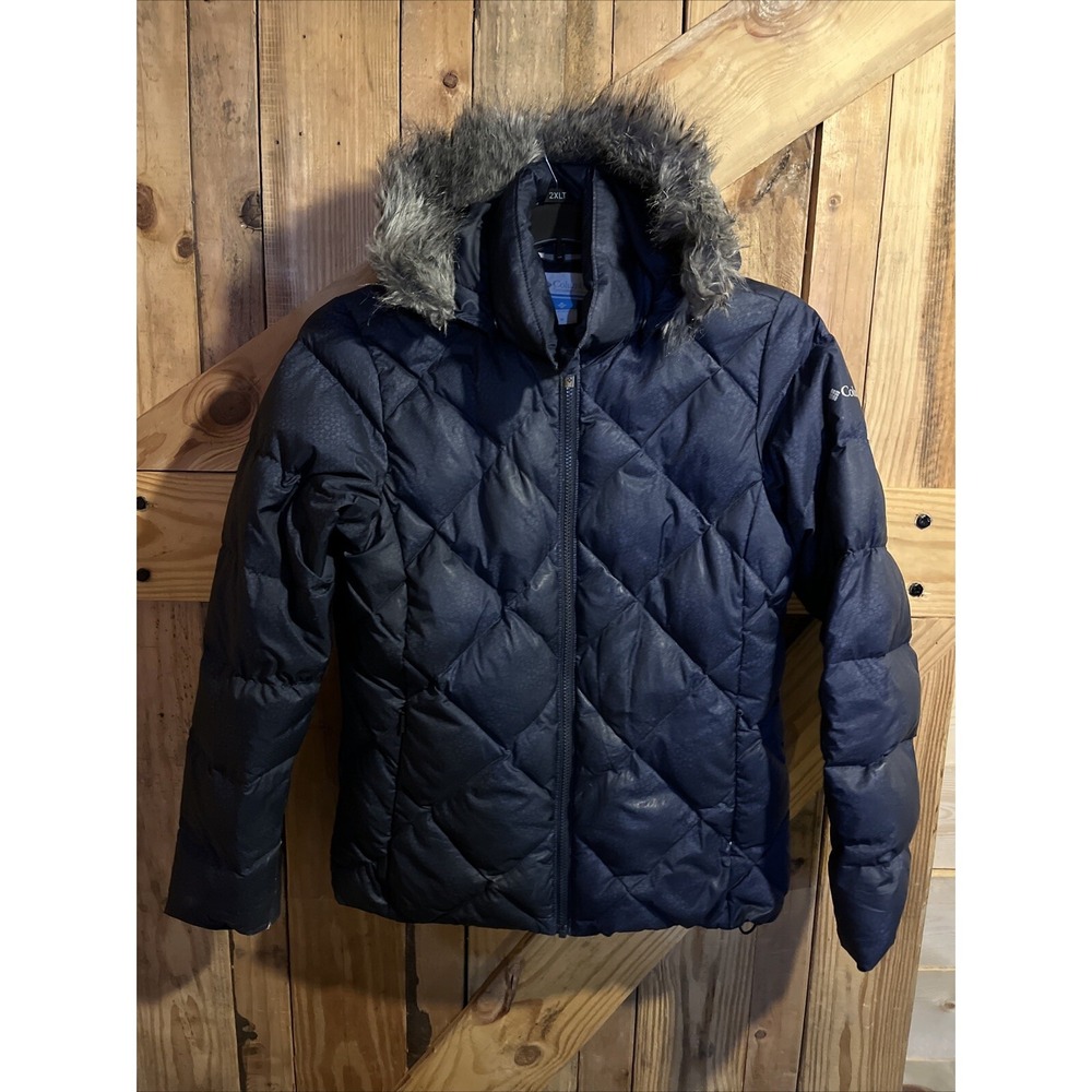 Columbia Women's Icy Heights II Down Jacket Size Medium Removable Hood‎